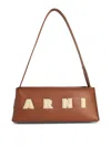 Marni Museo Hobo Leather Shoulder Bag In Brown