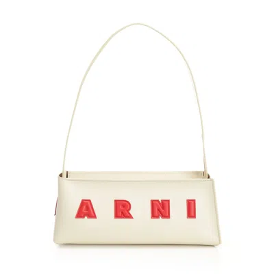 Marni Museo Baguette Bag In White