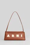 Marni Borsa A Spalla In Pelle Caramello  Donna In Brown