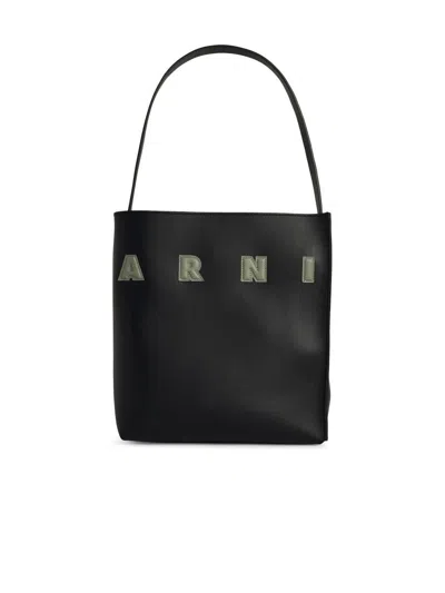 Marni Museo Small Hobo Bag In Black