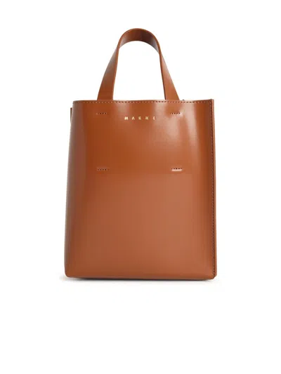 Marni 'museo' Brown Lear Bag