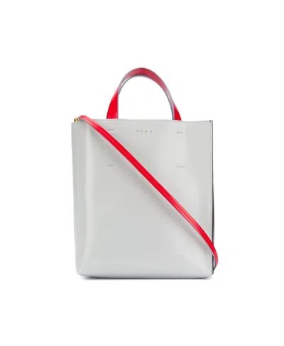 Marni Museo Colour-block Tote Bag In White