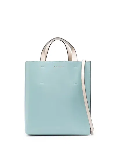 Marni Museo Colour-block Tote In Blau