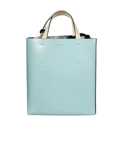 Marni Two-toned Tote Bag In Blue