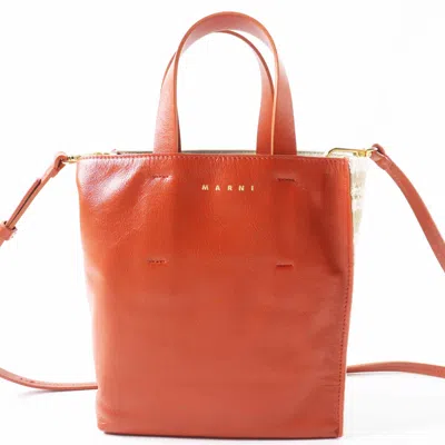 Marni Museo Mini Canvas 2way Shoulder Bag In Multi