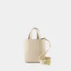 Marni Museo Mini Shopping Bag -  - Leather - Beige In Beige