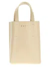 Marni Medium Museo Tote Bag In Beige