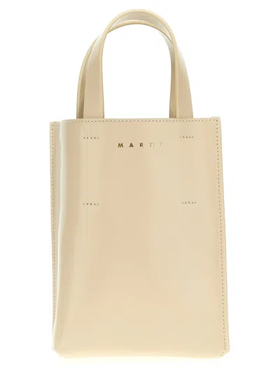 Marni Museo Nano Handbag In Beige