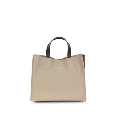 Marni Museo Shoulder Bag  Beige