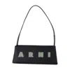 Marni Rectangular Shoulder Bag With Gold-tone Hardware In Black