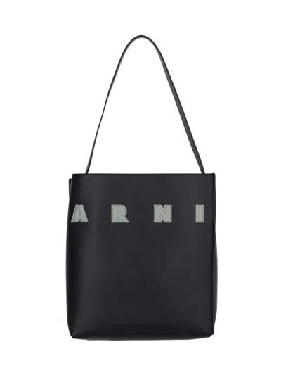 Marni 'museo' Small Hobo Bag In Black