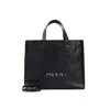 Marni Museo Soft Black Cow Leather Tote Bag In Black