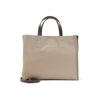 Marni Museo Soft Ew Shopper Bag -  - Leather - Beige