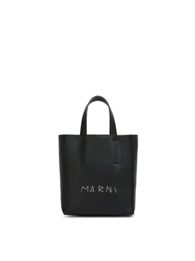 Marni Museo Soft Mini Bag In Black