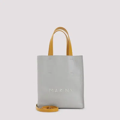 Marni Museo Soft Mini Handbag In Gray