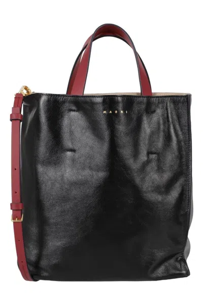 Marni Museo Soft Small Shoulder Bag In Black