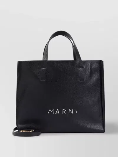 Marni Museo Soft Tote Bag In Black