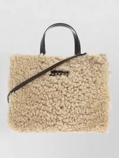 Marni Museo Soft Tote Bag Dual Handles In Brown