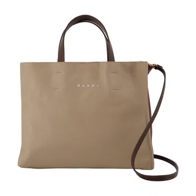 Marni Museo Tote Bag In Beige