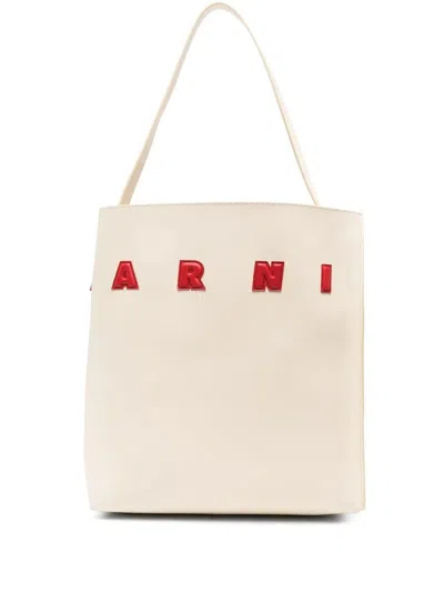 Marni Museo Tote Bag In Leather