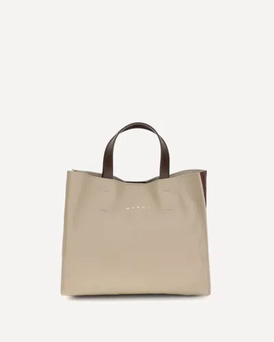 Marni Museo Tote Bag In Brown