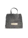 Marni Museo' Two-tone Leather Blend Bag In Gray