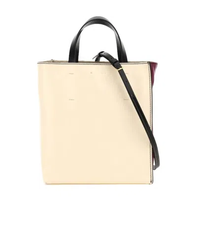 Marni Museuo Colour-block Tote Bag In Nude