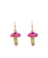 Marni Mushroom Pendant Earrings In Pink
