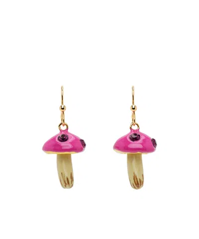 Marni Mushroom Pendant Earrings In Pink