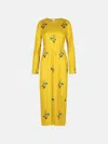 Marni Mustard Silk Dress In Yellow