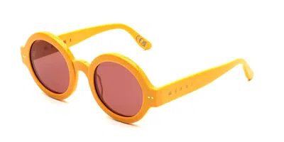 Marni Nakagin Tower Daze Iat Men's Sunglasses Yellow Size 50