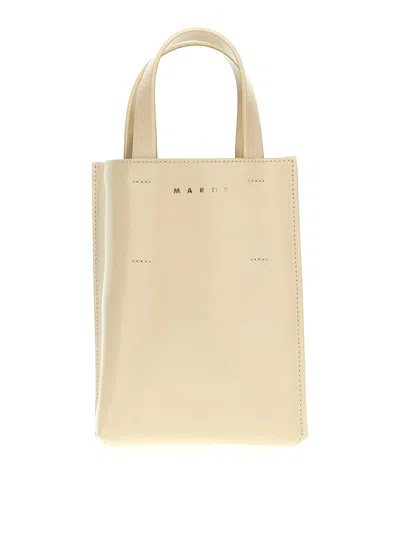 Marni Nano Handbag Museum In Beige