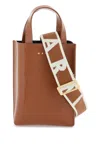 Marni Nano Museo Tote Bag In Brown