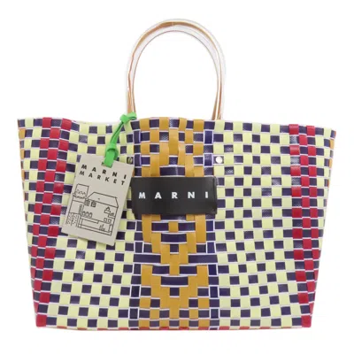 Pre-owned Marni Navy Color Polypropylene Tote Bag () In Multi