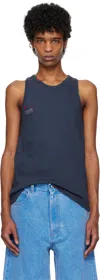 Marni Navy Fitted Tank Top In 00b61 Blue China
