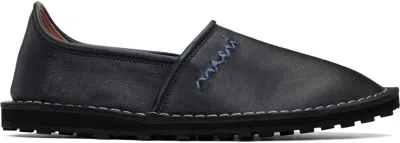 Marni Navy '' Symbol Loafers In 00b64 Blue