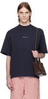 Marni Logo-print Short-sleeved T-shirt In Lob99 Blublack