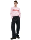 MARNI NAVY STRAIGHT TROUSERS