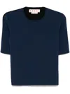 Marni Cozy Women's Sweater With Stylish Contrast Back