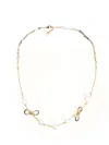 Marni Necklace With Knots And Pearls Jewelry Gold In Red