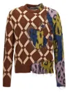 Marni Multicolour Argyle Wool-mohair Two-in-one Jumper
