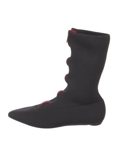 Pre-owned Marni Neoprene Boots In Black