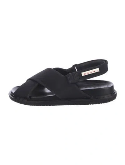 Pre-owned Marni Neoprene Sandals In Black