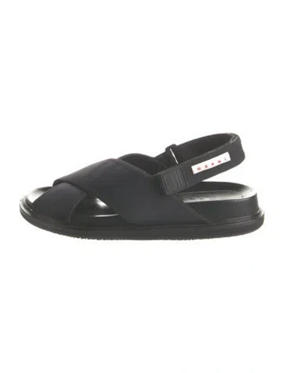 Pre-owned Marni Neoprene Sandals In Blue