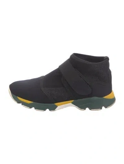 Pre-owned Marni Neoprene Sock Sneakers In Black
