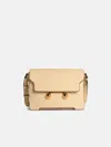 Marni 'new Trunk' Ivory Leather Crossbody Bag In Ivory