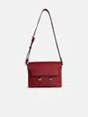 Marni 'new Trunk' Red Leather Crossbody Bag In Red