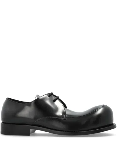 Marni Smooth Calfskin Classic Lace-up Shoes In Black