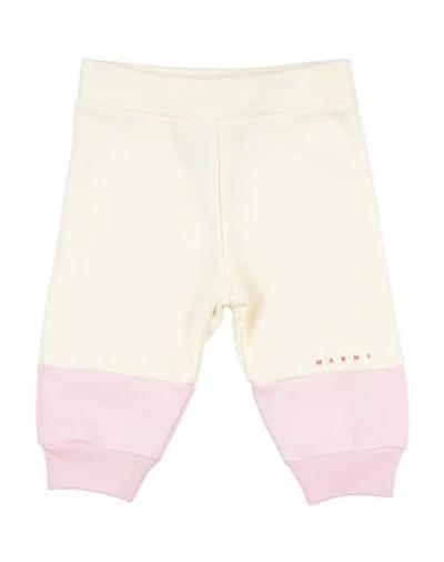 Marni Babies'  Newborn Boy Pants Beige Size 3 Cotton In Neutral