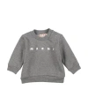 Marni Newborn Boy Sweatshirt Grey Size 3 Cotton In Gray